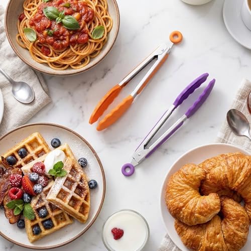 12 Pack 7 Inch Kitchen Tongs