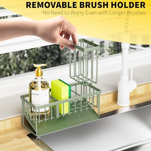 Cisily Kitchen Sink Caddy, Sage Green