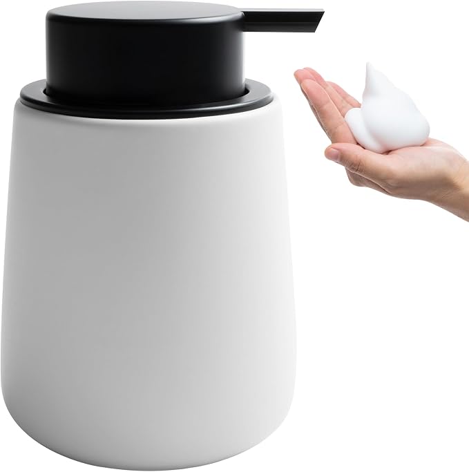 Soap Foaming Dispenser Ceramic by TOOZFO