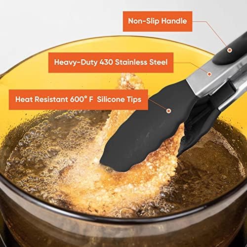3PCS Silicone Cooking Utensil Set, Black