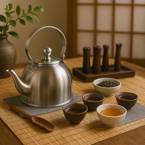 Creative Home Royal Tea Stainless Steel Kettle, 1.0 Quart