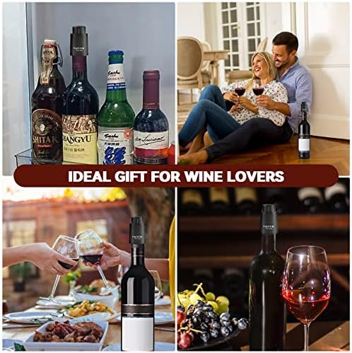 [2 PACK] Wine Bottle Stoppers,Real Vacuum Stoppers,Reusable Wine