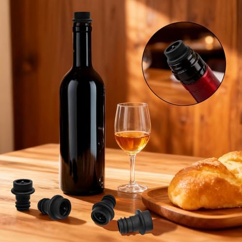Vacuum Wine Stoppers 12 Pack, Silicone Wine Saver Seals