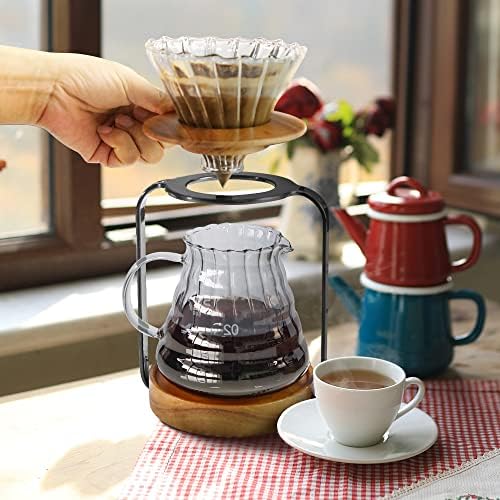 SOTECH Pour Over Coffee Maker Set with Dripper Stand Coffee Filters