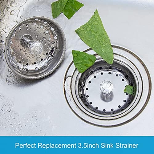 CORNERJOY 2 PCS Kitchen Sink Strainer and Stopper Combo Basket