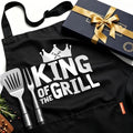 Kitchen Apron Gift for Men, BBQ Grilling Apron with 2 Pockets, Funny