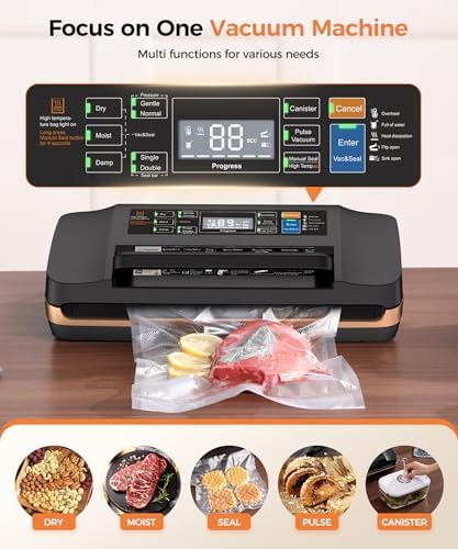 Commercial Vacuum Sealer Machine, 95KPa, Double Seal