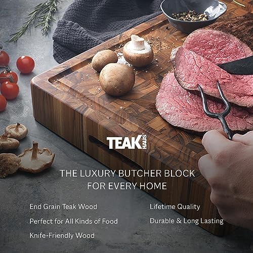 Teakhaus End Grain Butcher Block, Large