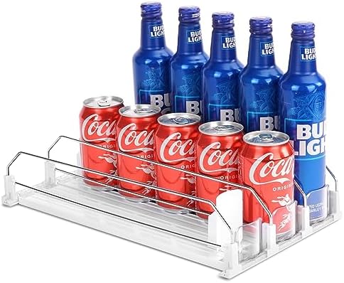 Rolling Soda Can Organizer for Refrigerator