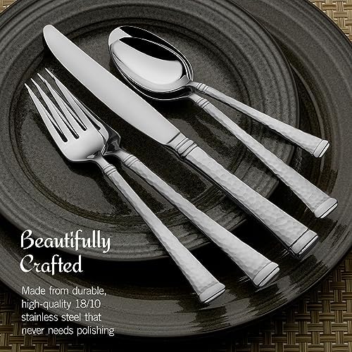 Mikasa Virtuoso 18/10 Stainless Steel Silverware Set, 65-Piece Cutlery