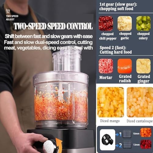 600w Commercial Vegetable Chopper, 5 In 1, Potato Dicer