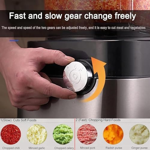 Food Processor, 5000ml Fruit and Vegetable Chopper