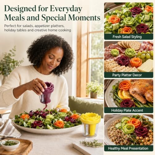 Manual Vegetable Spiralizer and Curler Tool