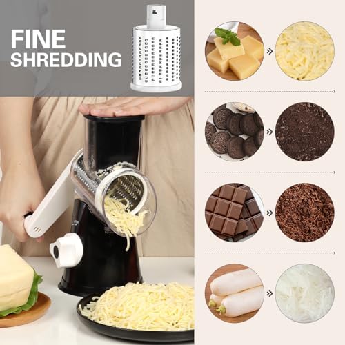 Cambom Rotary Cheese Grater, Black