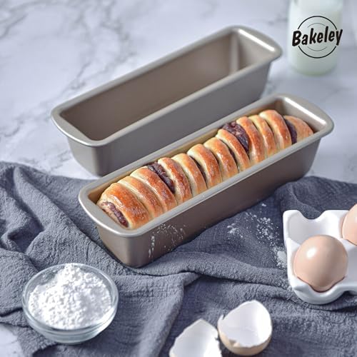 10 Inch Rectangle Loaf Pan 2 Pack Nonstick Bakeware for Oven Baking