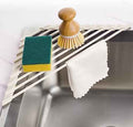 Tomorotec Triangle Roll-Up Dish Drying Rack, White