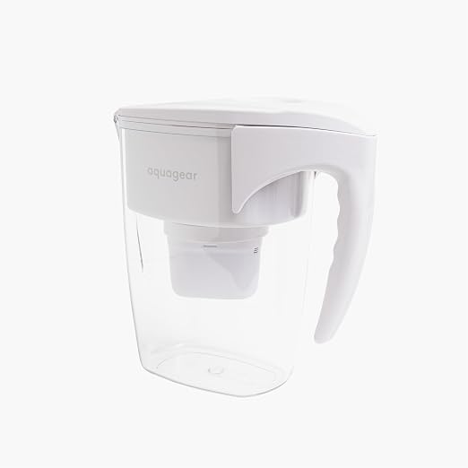 Aquagear Water Filter Pitcher – Lead, Microplastics Filter, 10 Cup, 120 Gallon - Image 3