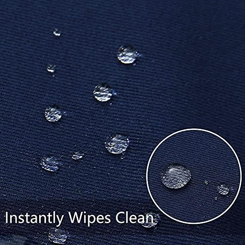 Obstal Rectangle Table Cloth, Navy Blue, 60 x 84 Inch