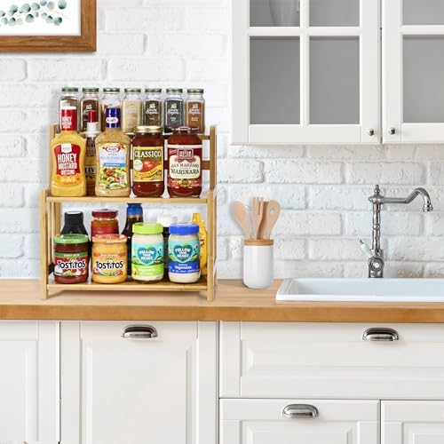 Sorbus 3-Tier Bamboo Countertop Organizer