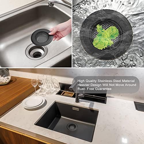 4 Pack Hair Catcher Shower Drain Covers, Sink Strainer Set for Kitchen