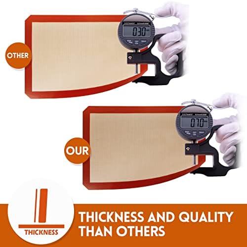 STATINT Silicone Baking Mats, Half Sheet, Set of 2