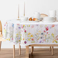 Bnejvif Spring Floral Oval Tablecloth - Waterproof Wrinkle Free