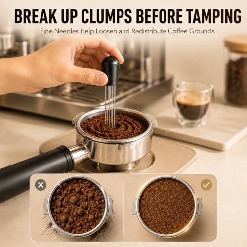 51MM Espresso Tamper Kit, 5 PCS Espresso Accessories Kit with Espresso