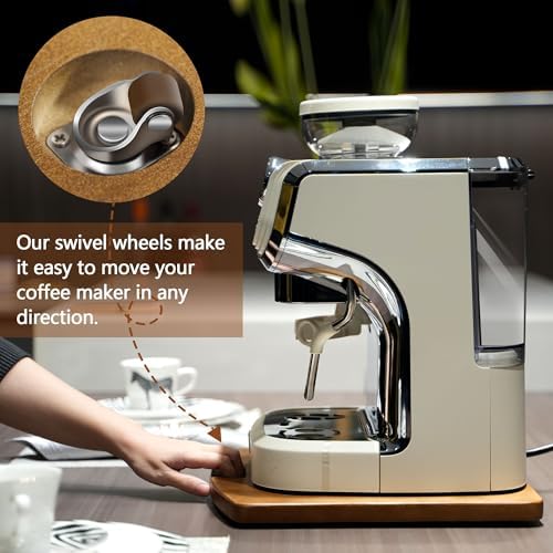 Sliding Tray for Coffee Maker, Wooden, 13" D x 16" W