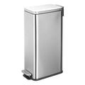 mDesign Slim Metal Rectangle 7.9 Gallon Trash Can by mDesign