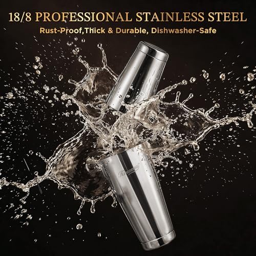 Kitessensu 25-PC Professional Bartender Kit, Bar Tool with Drawer