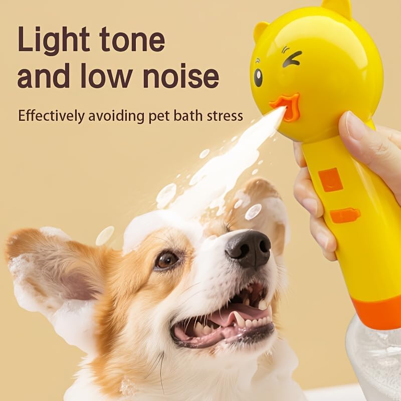 Electric Foam Shampoo Dispenser for Cats and Dogs, Rechargeable Pet