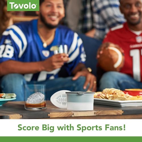Tovolo Football Ice Cube Mold Pack of 2 Large Craft Ice Molds for