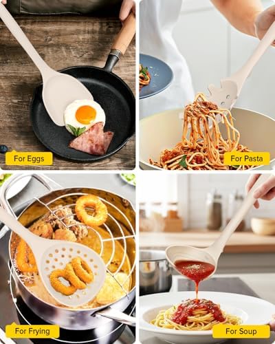 BUNDLEPRO Silicone Cooking Utensil Set, 9-Piece