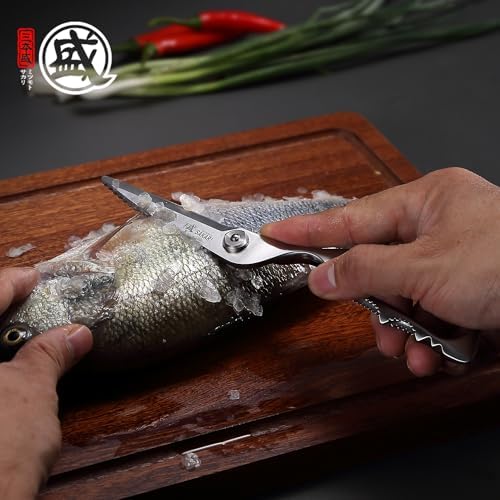 MITSUMOTO SAKARI 9 Inch Heavy Duty Detachable Kitchen Scissors