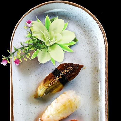 Tofficu Sushi Decoration Flower Ornaments for Plates 10-Piece