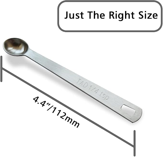 3PCS 1/4 Teaspoon Single Tiny Measuring Spoon, Small Individual Stainless Steel - Image 2