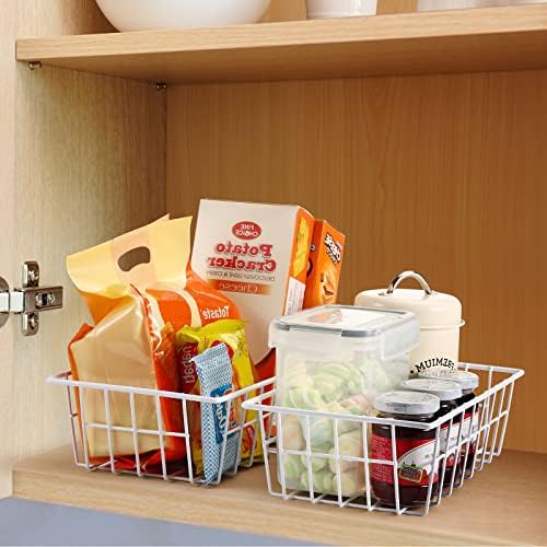 Orgneas Freezer Organizer Bins for Upright Freezer Metal Wire Baskets