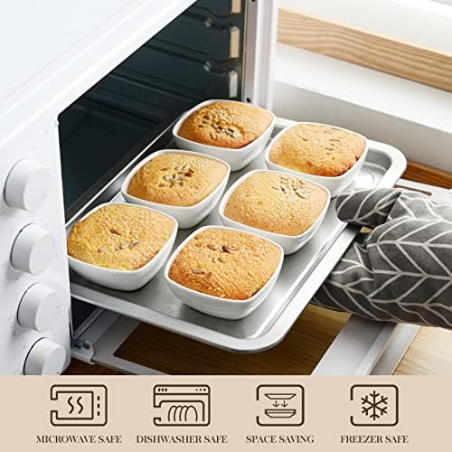MALACASA 5 oz Porcelain Dip Bowls Set, 12 Pack Small Ramekins