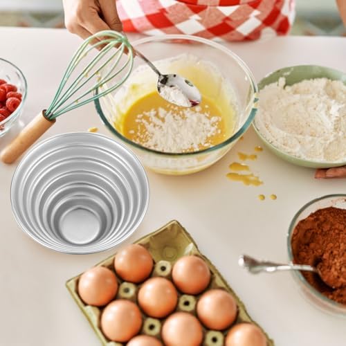 uxcell 10Pcs Metal Cake Pan Set, Aluminum Alloy Princess Doll Cake