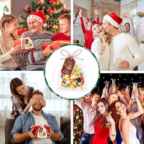 12Pcs Christmas Wine Bottle Stoppers Set Xmas Tree Santa Claus Deer