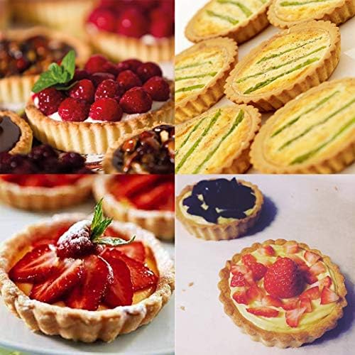 Mini Tart Pans, Nonstick 4 Inch Mini Quiche Pan Removable Bottom Tart
