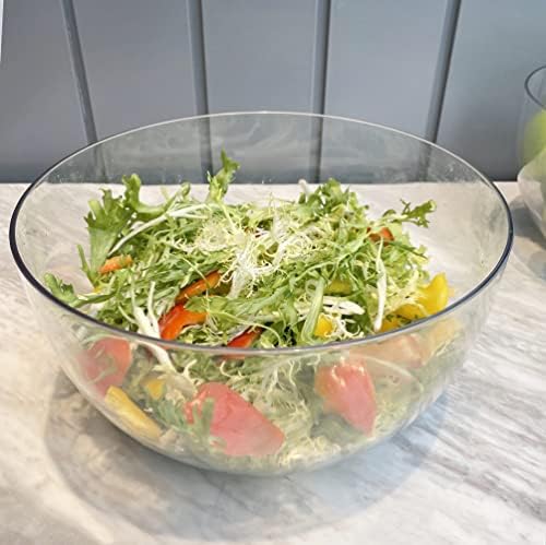 Large Acrylic Salad Bowls and Serving Bowls, Great for Serving Salad