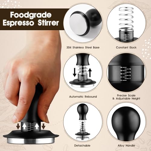 Espresso Distribution Tool Accessories - 53mm Spring Loaded Coffee