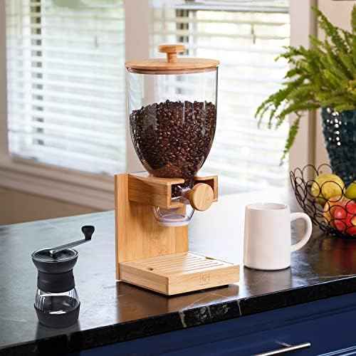 ZevrO Dry Food & Cereal Dispenser, 2.2 Cups, Brown, Single