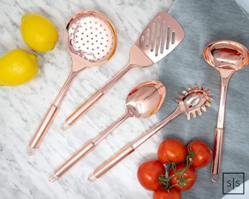 Styled Settings Copper Kitchen Utensils Set, 5-Piece