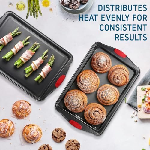 Eatex Baking Sheet Set, 2 Piece Baking Pans Set, Cookie Sheets for