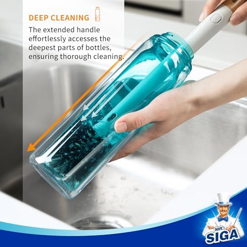 MR.SIGA 2-in-1 Bottle and Straw Cleaning Brush