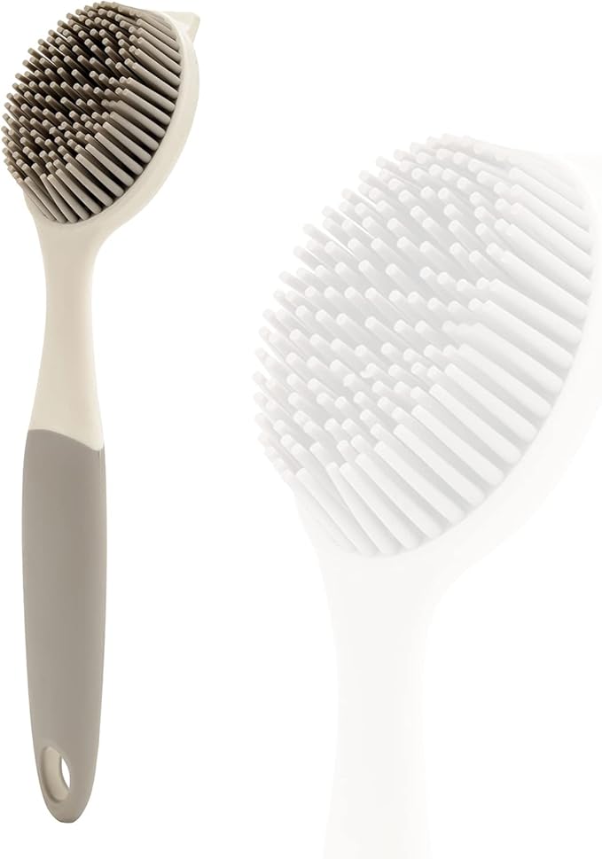Dish Scrubber, Silicone Soft Bristles Scrub Brush by Unknown