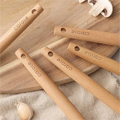 CAROTE 10-Piece Kitchen Utensil Set, Cream