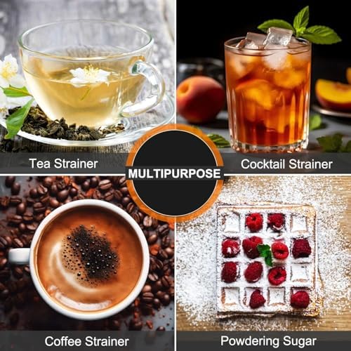 Fine Mesh Chai Tea Strainers,Stainless Steel Mesh Tea Infuser Tea
